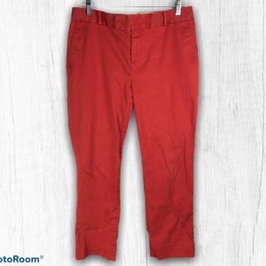 Banana Republic Red Flat Front Dress Pants Trouser Size 10